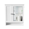 Mueble de baño con espejo en madera MDF lacada 60x15xh68 cm Bakira Oferta