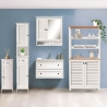 Mueble de baño con espejo en madera MDF lacada 60x15xh68 cm Bakira Stock