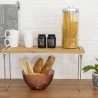 Organizador divisor de cocina plegable de madera 32x28x15,5cm Seluna Descueto