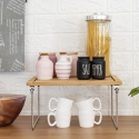 Organizador divisor de cocina plegable de madera 32x28x15,5cm Seluna Catálogo