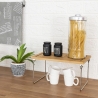 Organizador divisor de cocina plegable de madera 32x28x15,5cm Seluna Stock