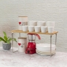 Organizador de cocina plegable de madera 47x18,5x22cm Kurnek Venta