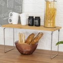 Organizador de cocina plegable de madera 47x18,5x22cm Kurnek Elección