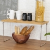 Organizador de cocina plegable de madera 47x18,5x22cm Kurnek Elección
