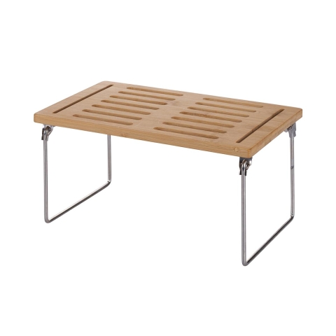 Estante divisorio plegable de cocina de madera 31x18,4x15,5cm Mareka Promoción