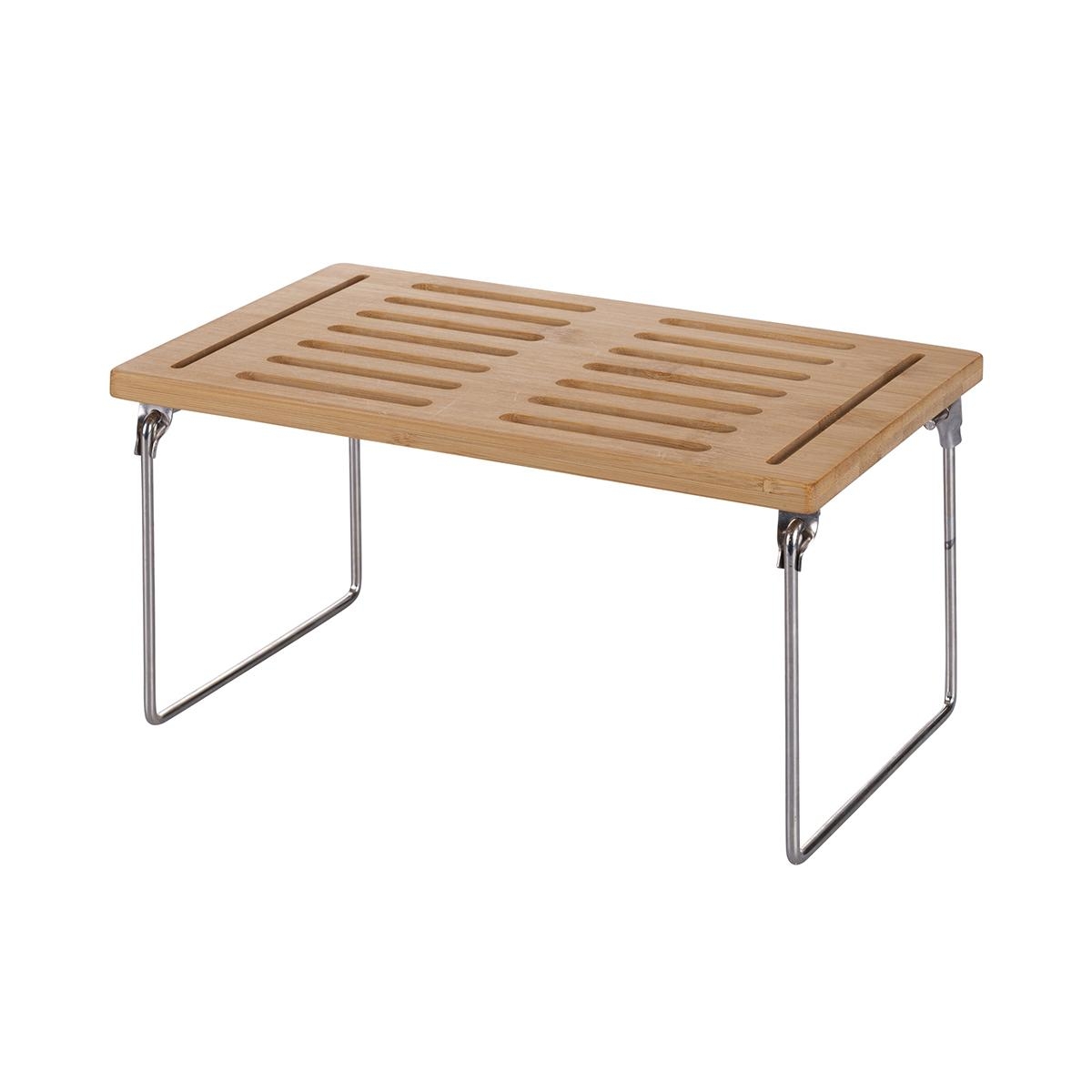 Estante divisorio plegable de cocina de madera 31x18,4x15,5cm Mareka Promoción Estante divisorio plegable de cocina de madera 31x18,4x15,5cm Mareka Promoción