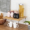 Organizador de cocina plegable de madera 47x18,5x22cm Kurnek Características