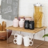 Organizador de cocina plegable de madera 47x18,5x22cm Kurnek Medidas