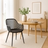 Silla de cocina moderna de diseño en polipropileno con reposabrazos Vetra Venta