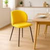 Silla elegante tapizada en tela para cocina y comedor Kasva Venta