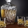 Set de botella de vidrio para licor + 6 vasos Diamante Venta