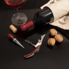 Set de degustación de vino con tapón y sacacorchos de acero y madera Lagaas Venta