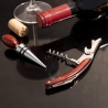 Set de degustación de vino con tapón y sacacorchos de acero y madera Lagaas Oferta