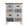 Cajonera móvil shabby chic de madera, 8 cajones, 65x37x81 cm, modelo Sardinia Venta