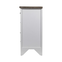 Cajonera móvil shabby chic de madera, 8 cajones, 65x37x81 cm, modelo Sardinia Oferta