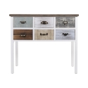 Consola de entrada de madera 6 cajones estilo shabby chic Sardinia Venta