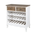 Mueble cantina de madera 21 botellas de vino 2 cajones Cantea Promoción