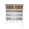 Mueble cantina de madera 21 botellas de vino 2 cajones Cantea Venta