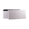 Banco de almacenamiento multiuso blanco 78x38x38 cm Morva Venta