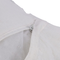 Cojín de sofá 45x45 cm blanco desenfundable con diseño diamond Fronda Oferta