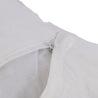 Cojín de sofá 45x45 cm blanco desenfundable con diseño diamond Fronda Oferta
