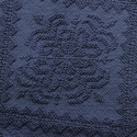 Alfombra de baño azul 60x150 cm antideslizante de algodón elegante Lukas Venta