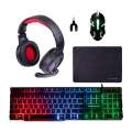 Combo Gamer 5 en 1: teclado, auriculares, mouse, alfombrilla y adaptador Milao Promoción