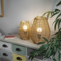 Lámpara colgante ánfora efecto ratán h34cm Lumezi Venta