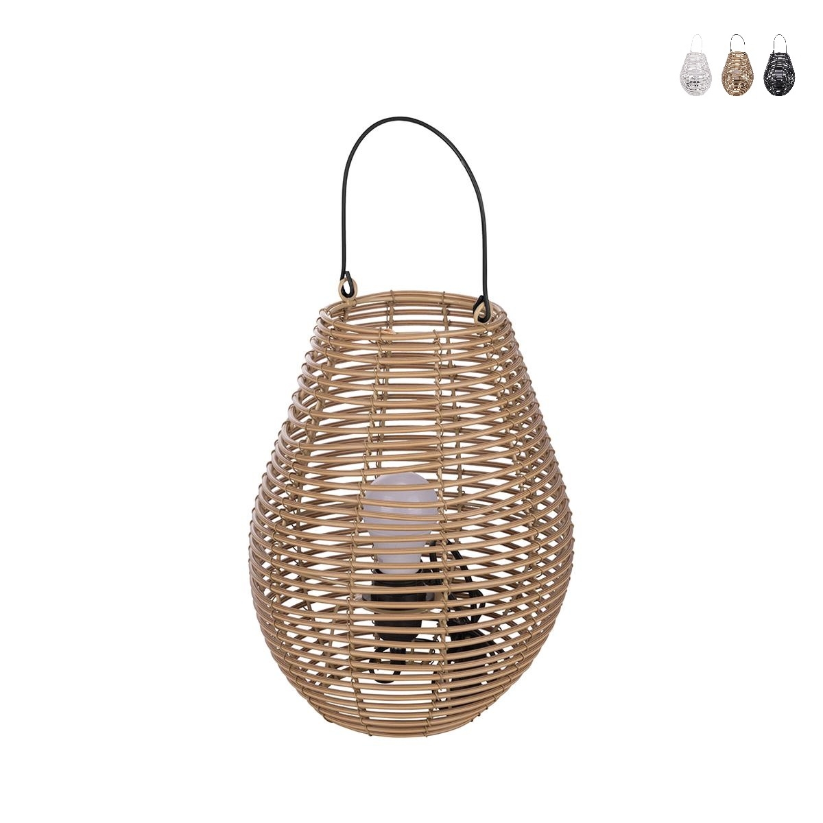 Lámpara colgante ánfora efecto ratán h34cm Lumezi Promoción Lámpara colgante ánfora efecto ratán h34cm Lumezi Promoción
