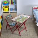 Mesa y silla plegables para niños, ahorran espacio Baska Venta
