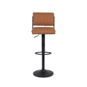 Juego de 2 taburetes de cocina bar giratorios en piel sintética estilo industrial Teyama Venta