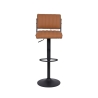 Juego de 2 taburetes de cocina bar giratorios en piel sintética estilo industrial Teyama Venta