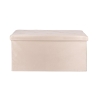 Banco contenedor multiusos efecto terciopelo 76x37,5x38cm Makino Coste