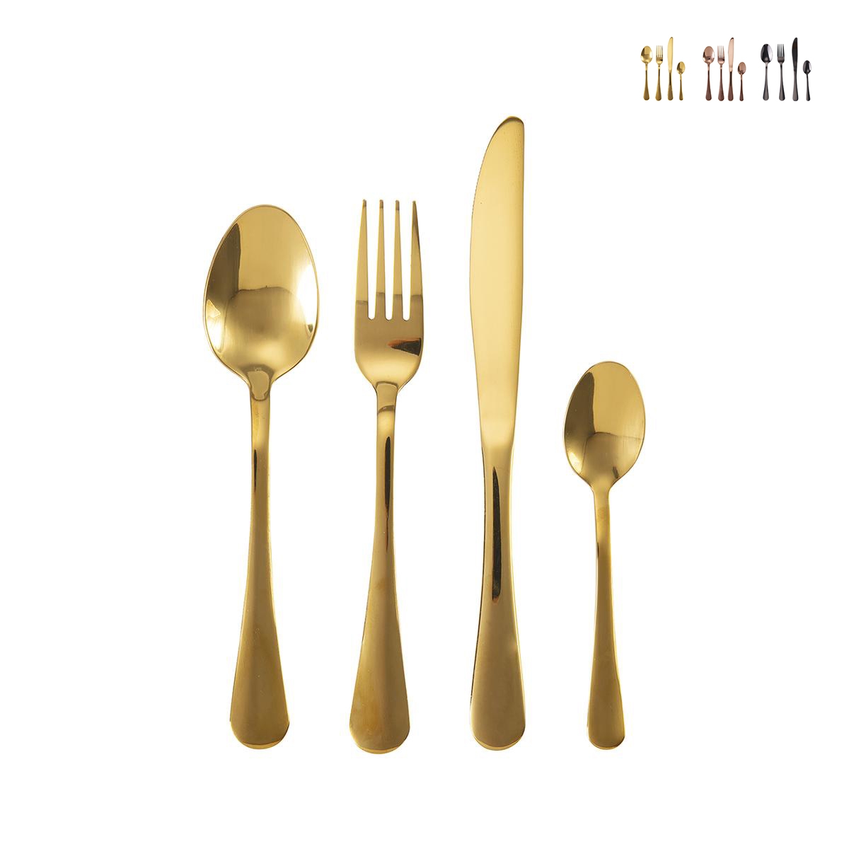 Set de 24 cubiertos de acero inoxidable 18/0 acabado brillante 5th Avenue Promoción