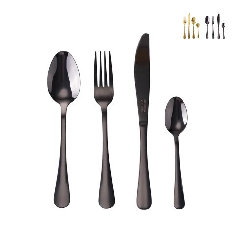 Set de 16 cubiertos de acero inoxidable 18/0 acabado brillante 5th Avenue Promoción