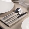 Set de 24 cubiertos de acero inoxidable pulido con mango martillado Harlem Venta