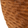 Escultura étnica decorativa de madera de teca hecha a mano Coin Rebajas