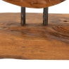 Escultura étnica decorativa de madera de teca hecha a mano Coin Descueto