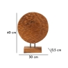 Escultura étnica decorativa de madera de teca hecha a mano Coin Elección