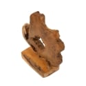 Escultura de madera de teca hecha a mano estilo étnico Bintang Rebajas