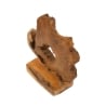 Escultura de madera de teca hecha a mano estilo étnico Bintang Rebajas