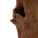 Escultura decorativa étnica de madera de teca hecha a mano Akar Descueto