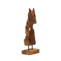 Escultura decorativa artesanal en madera de teca estilo étnico Rakat Oferta