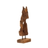 Escultura decorativa artesanal en madera de teca estilo étnico Rakat Oferta