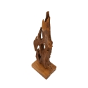 Escultura decorativa artesanal en madera de teca estilo étnico Rakat Rebajas