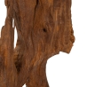 Escultura decorativa artesanal en madera de teca estilo étnico Rakat Descueto