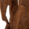 Escultura decorativa artesanal en madera de teca estilo étnico Rakat Catálogo