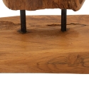 Escultura decorativa artesanal en madera de teca estilo étnico Rakat Stock
