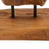 Escultura decorativa artesanal en madera de teca estilo étnico Rakat Stock