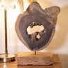 Escultura de madera de teca hecha a mano estilo étnico Bintang Venta